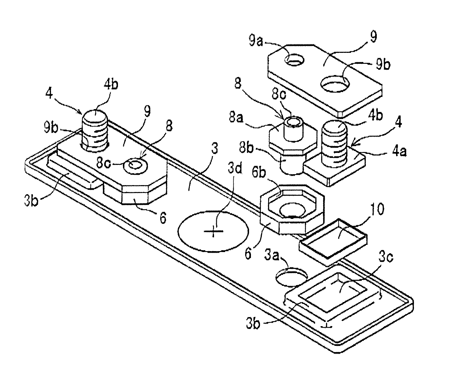 Battery including baffling member including one of projecting portion and recessed portion extending from lid plate