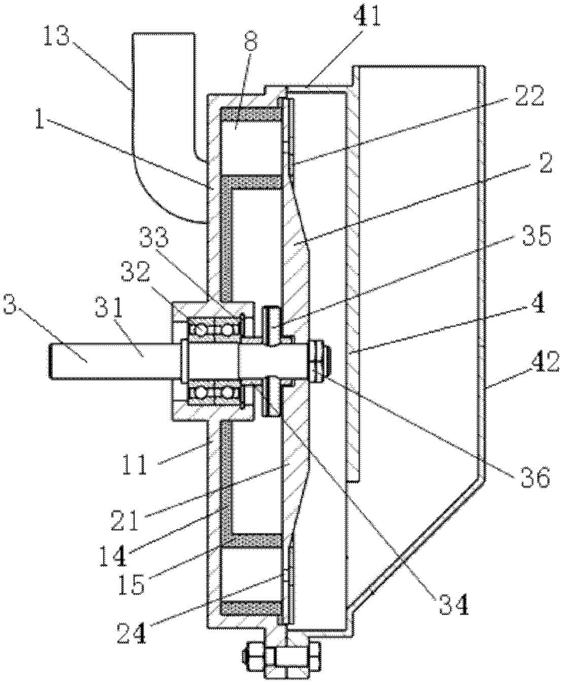 Air suction and mechanical auxiliary planting combined type corn precision seed-metering device and seed metering method thereof