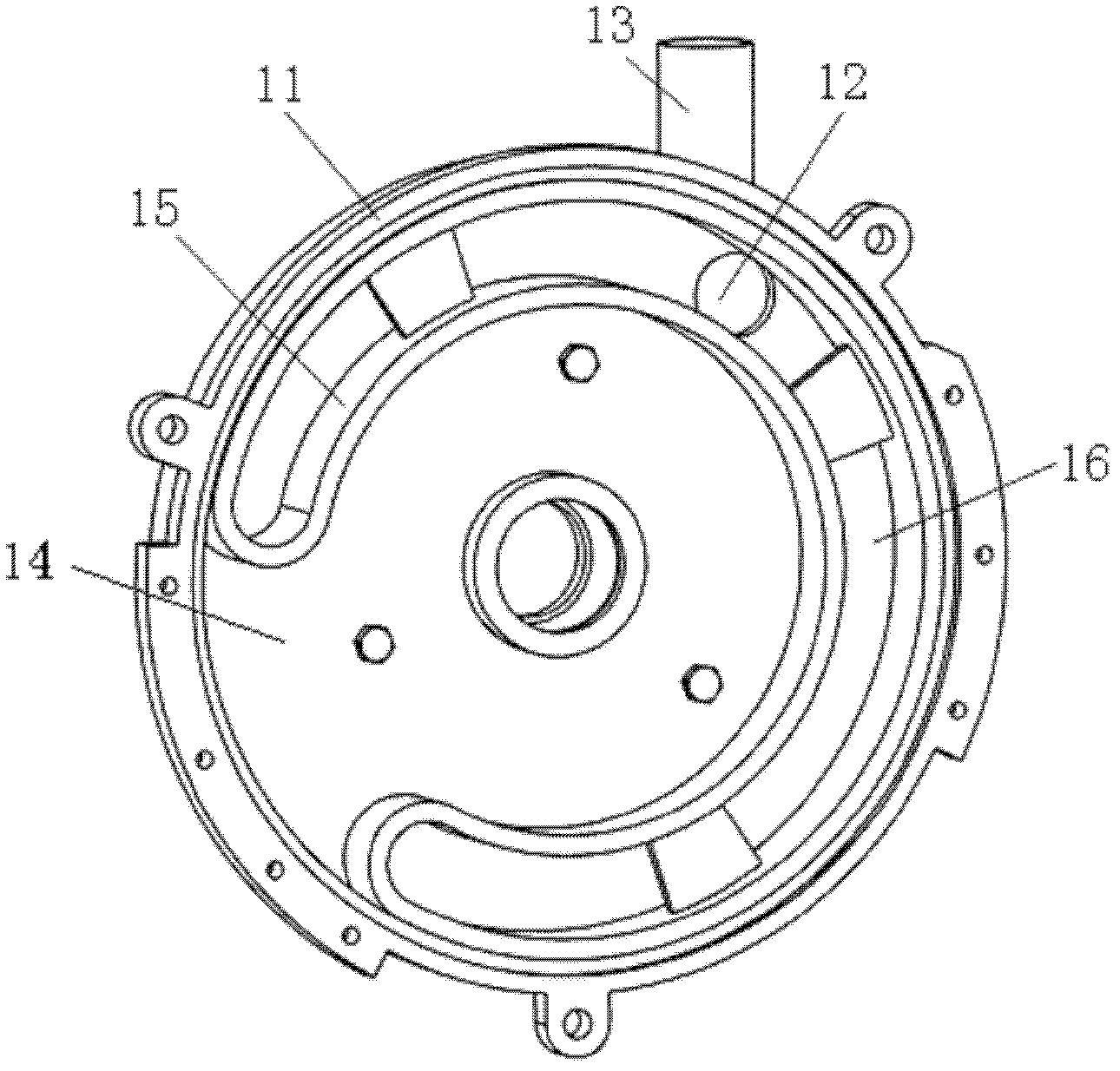 Air suction and mechanical auxiliary planting combined type corn precision seed-metering device and seed metering method thereof