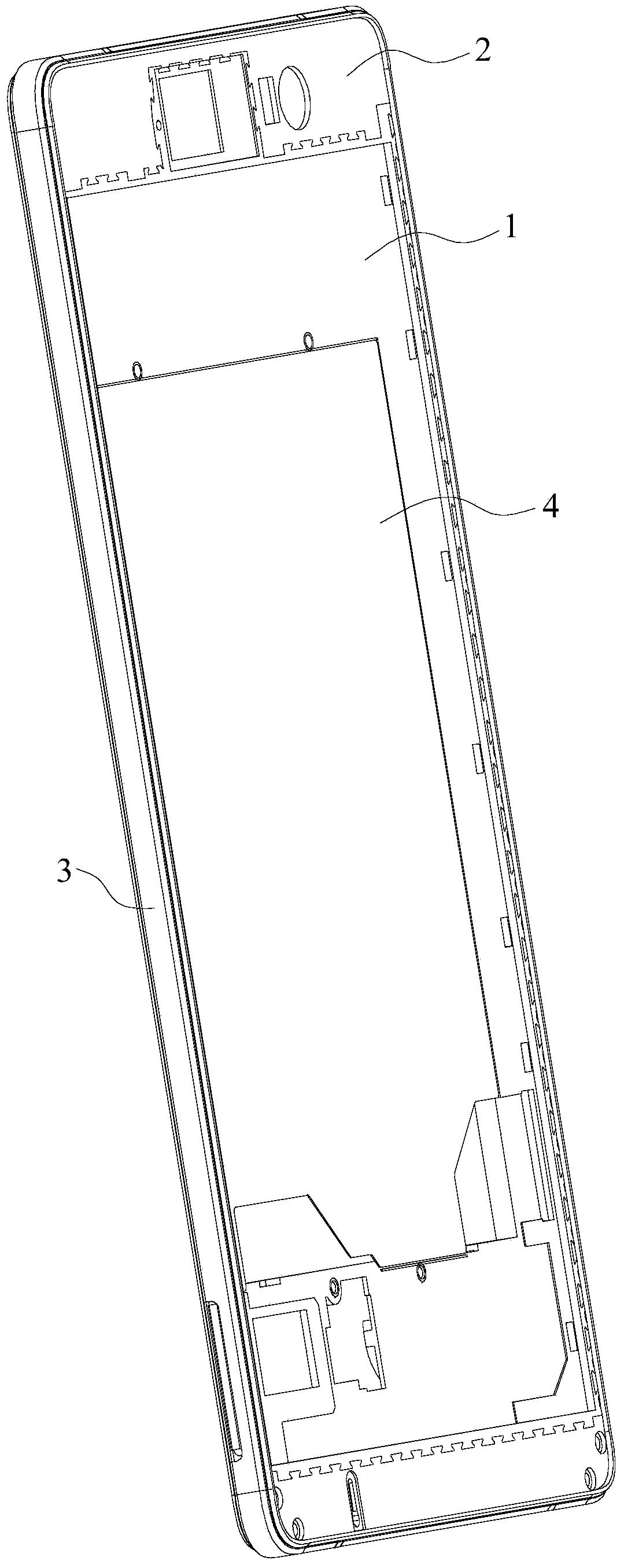 Shell structure of mobile terminal and mobile terminal with shell structure