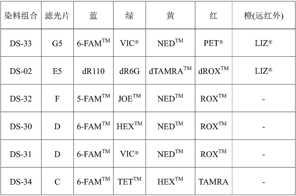 Capillary electrophoresis-based multi-dye-set nucleic acid analysis method and application thereof