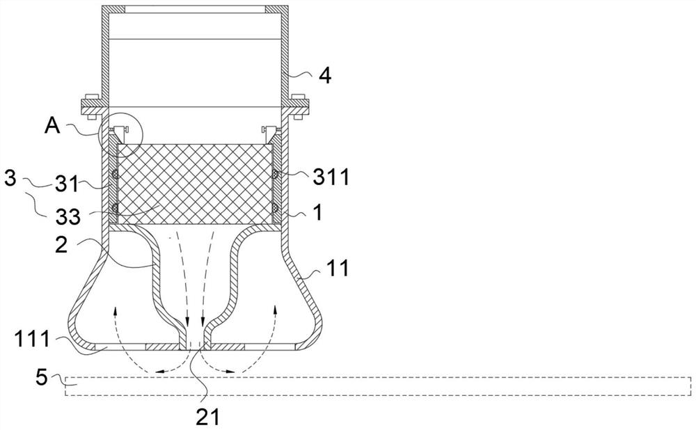 A dust removal device for liquid crystal module display screen during processing