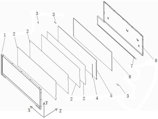 A kind of vehicle TFT display backlight structure