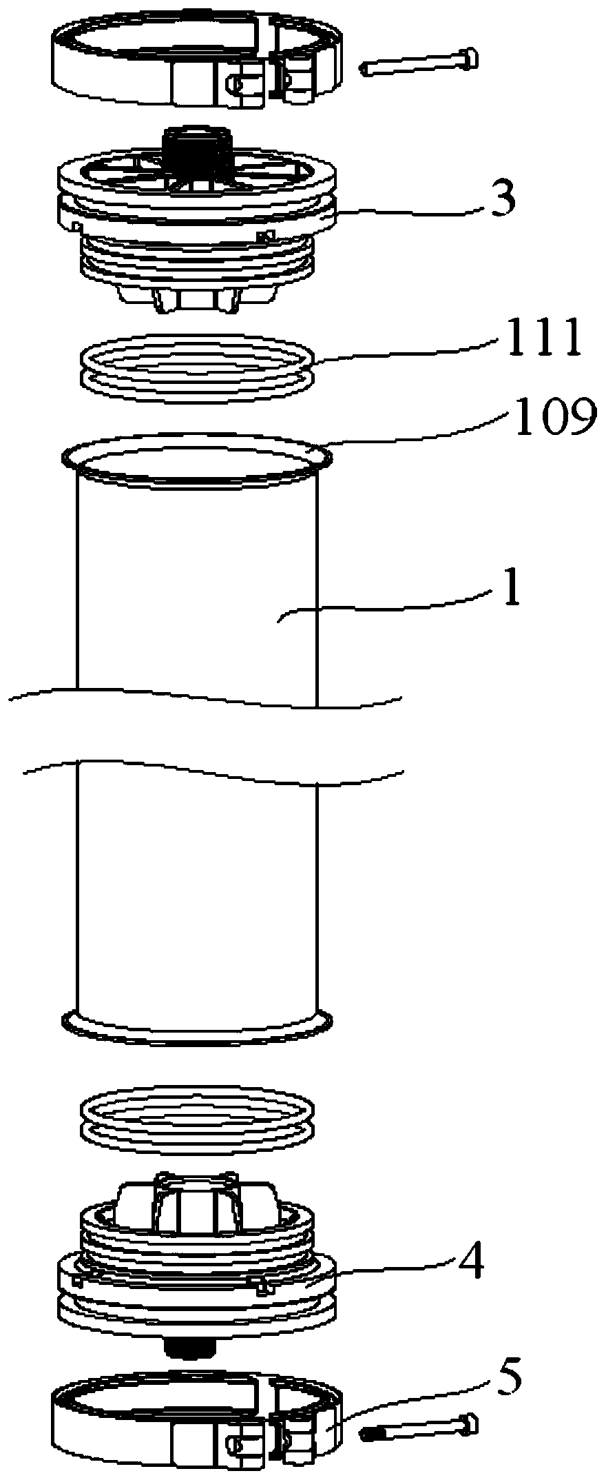 Carbon rod filter assembly