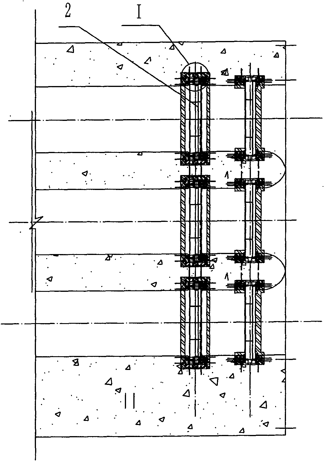 Two-way water blocking gate valve type working gate