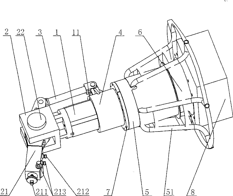 Spherical surface hole boring and milling mechanism