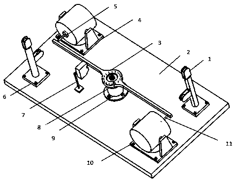 Harmonic reducer torsion experimental testing device