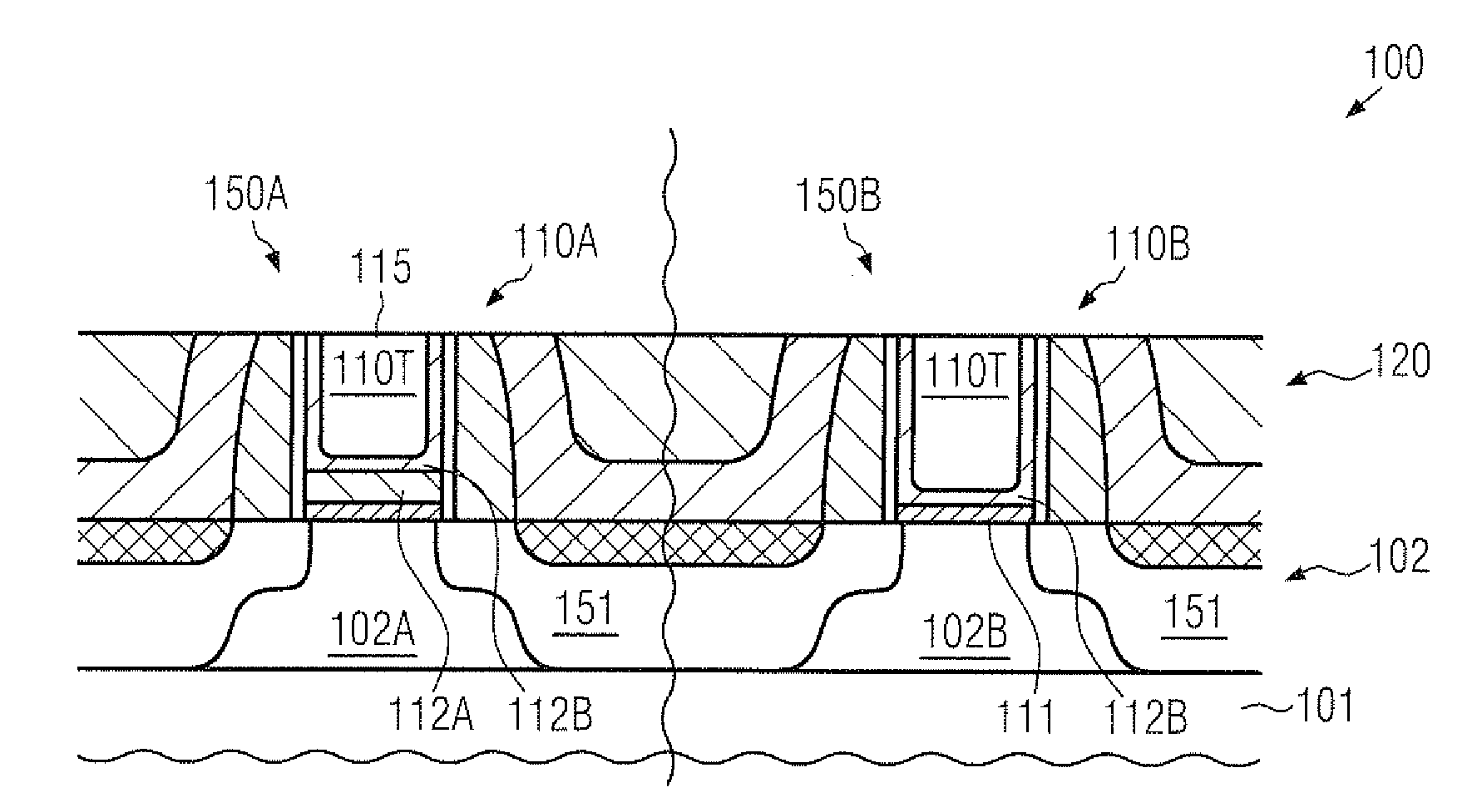 Semiconductor device formed by a replacement gate approach based on an early work function metal