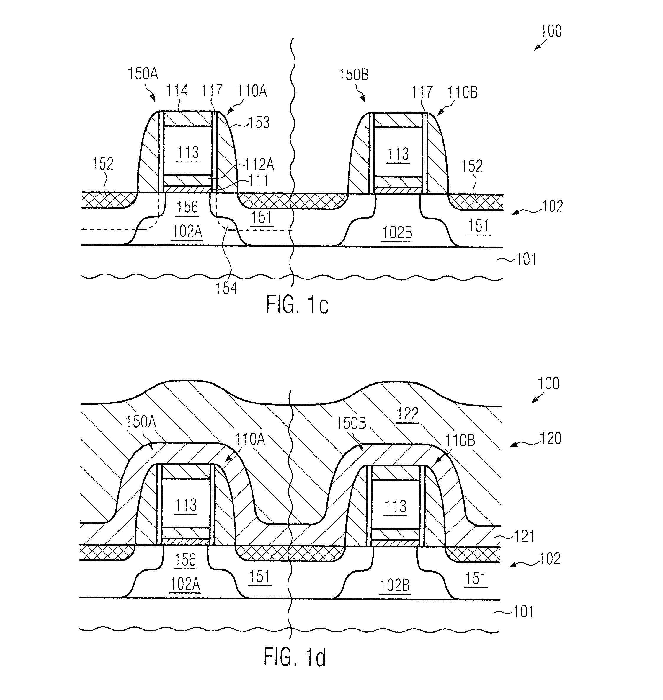 Semiconductor device formed by a replacement gate approach based on an early work function metal