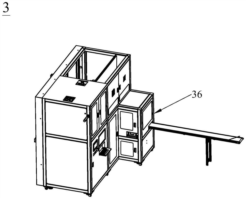 Full-automatic lying type baking line