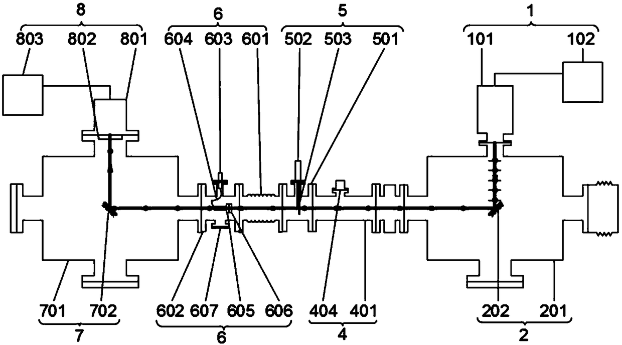 Desktop-type soft X-ray band optical element polarization detection device