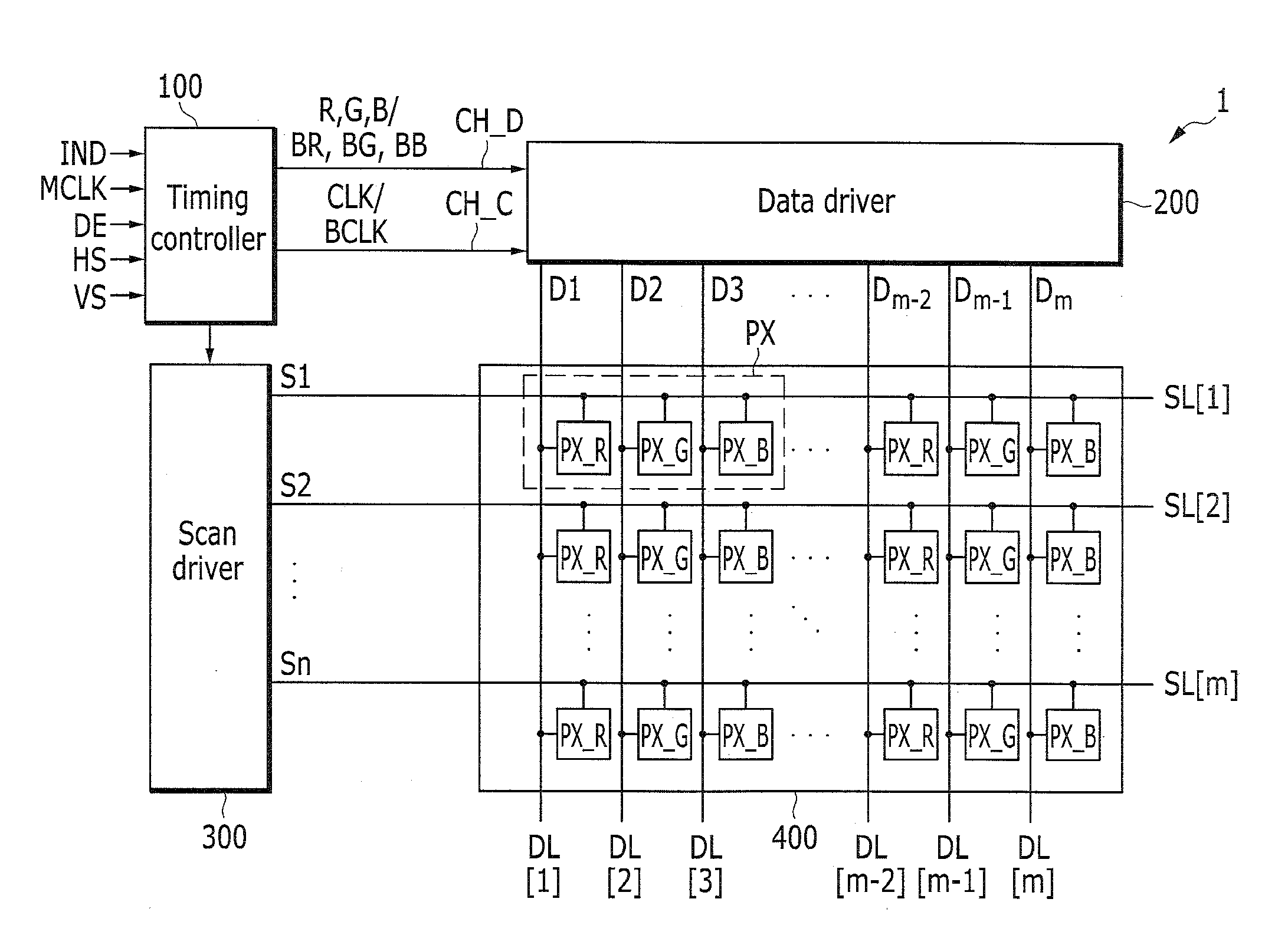 display-device-for-high-speed-data-transmission-and-method-of-driving