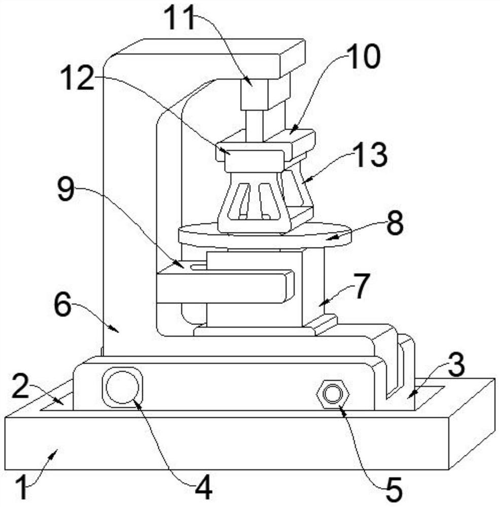 Numerical control gear hobbing machine clamping device and using method thereof