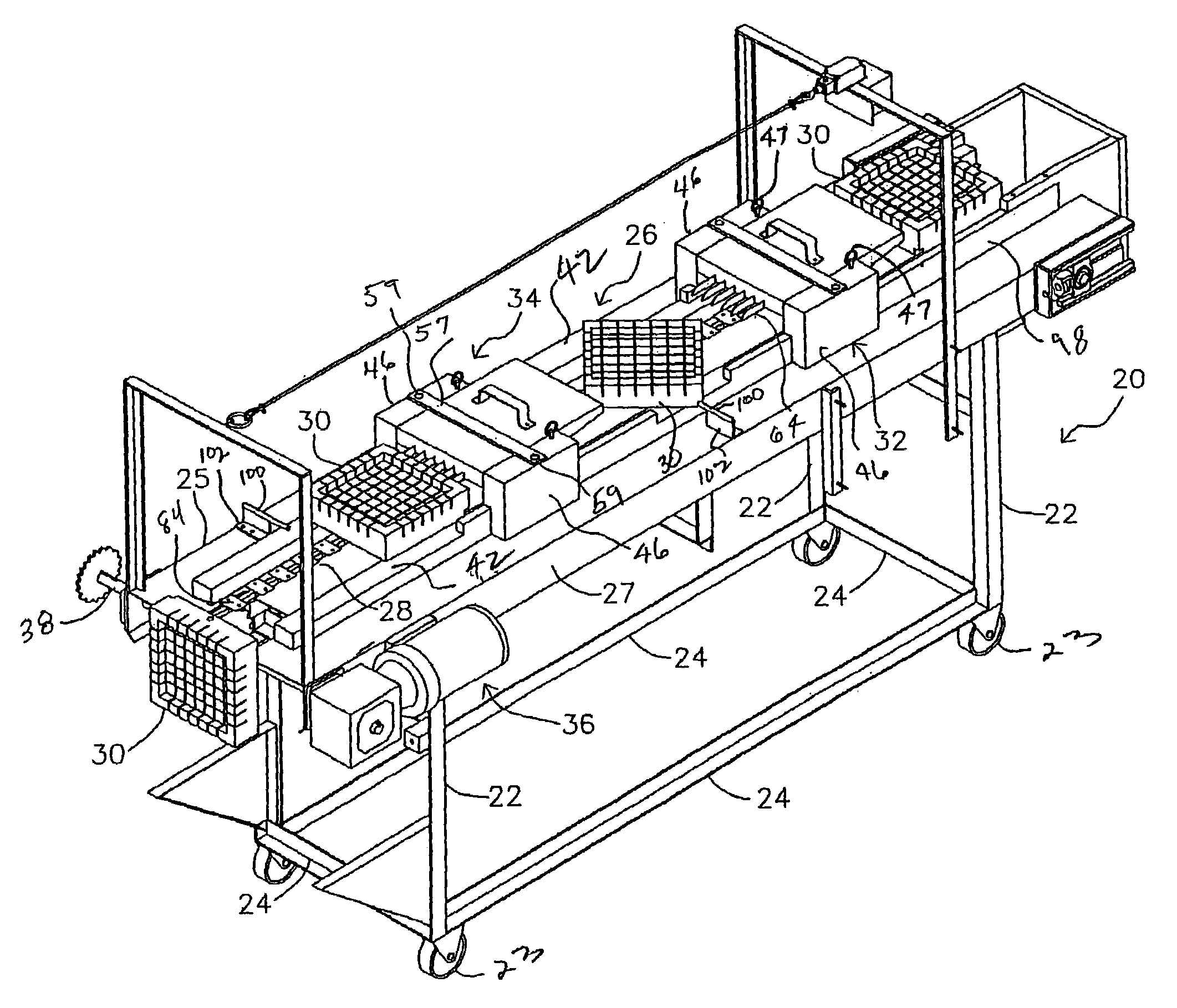 Apparatus and method for producing controlled portions of meat products