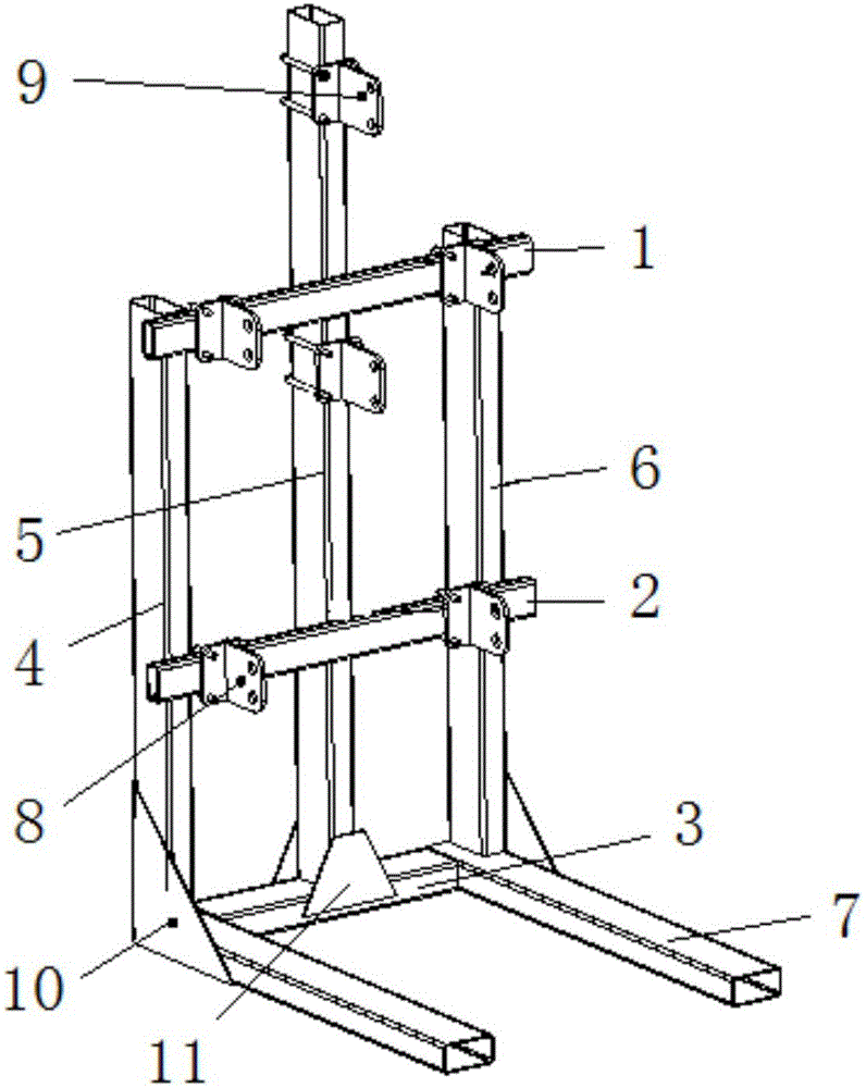 Goods shelf for rotary cultivator model machine display