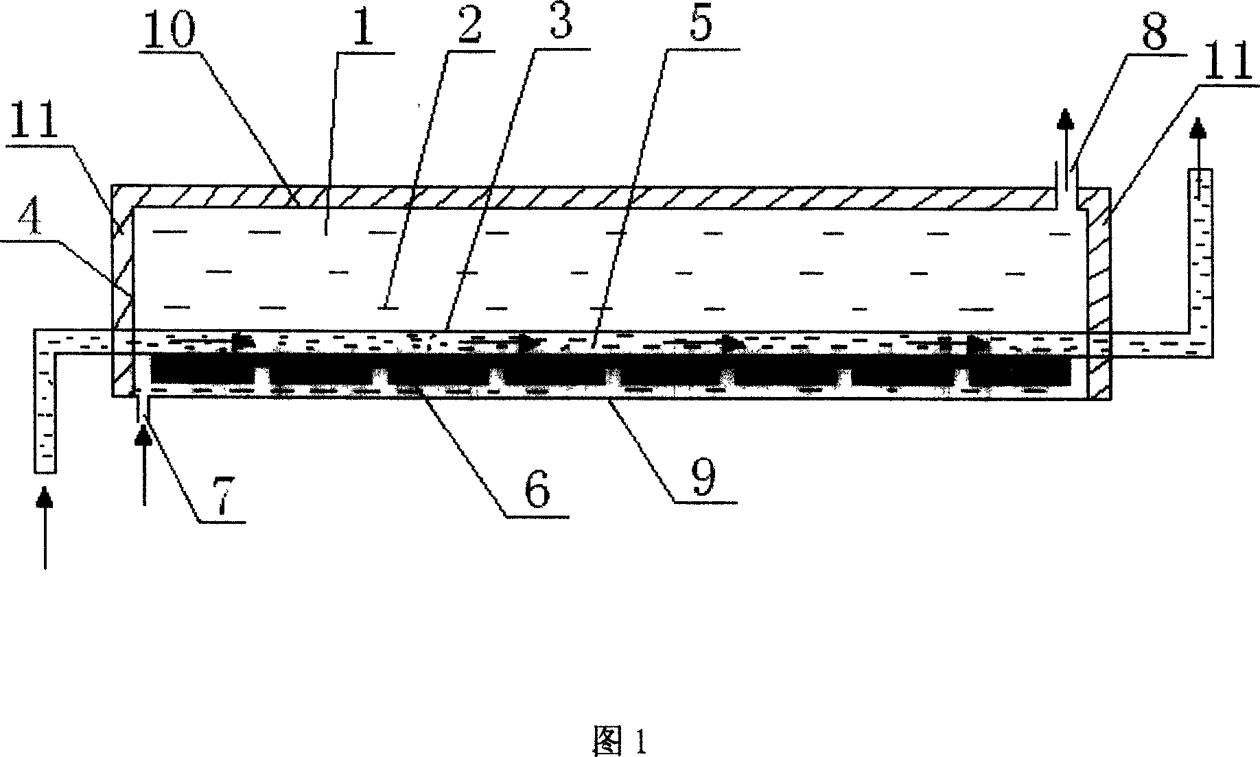 Electrothermal combined using device for solar cell