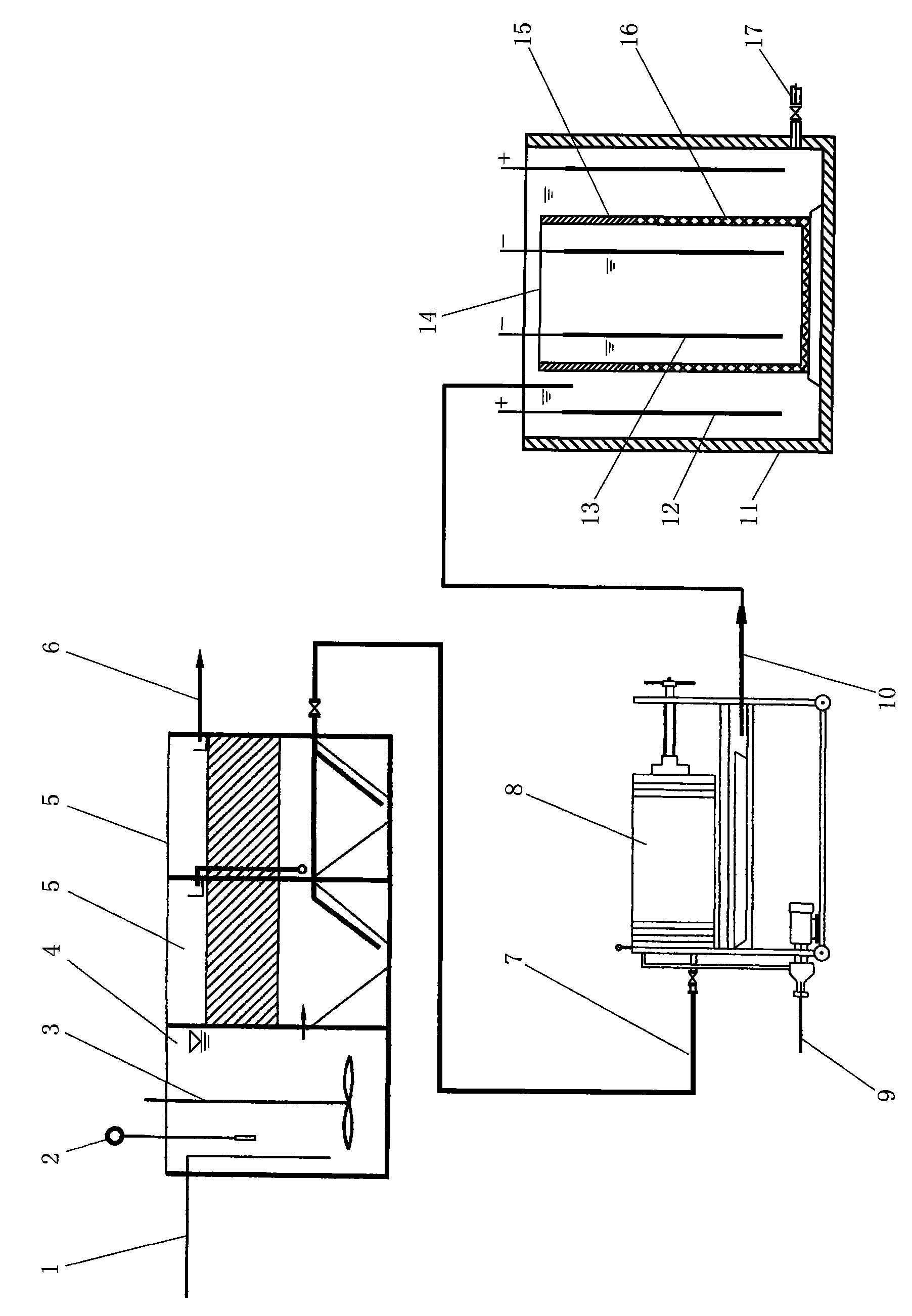 Method for electrolyzing and recovering hexavalent chrome in chromium-electroplating waste water
