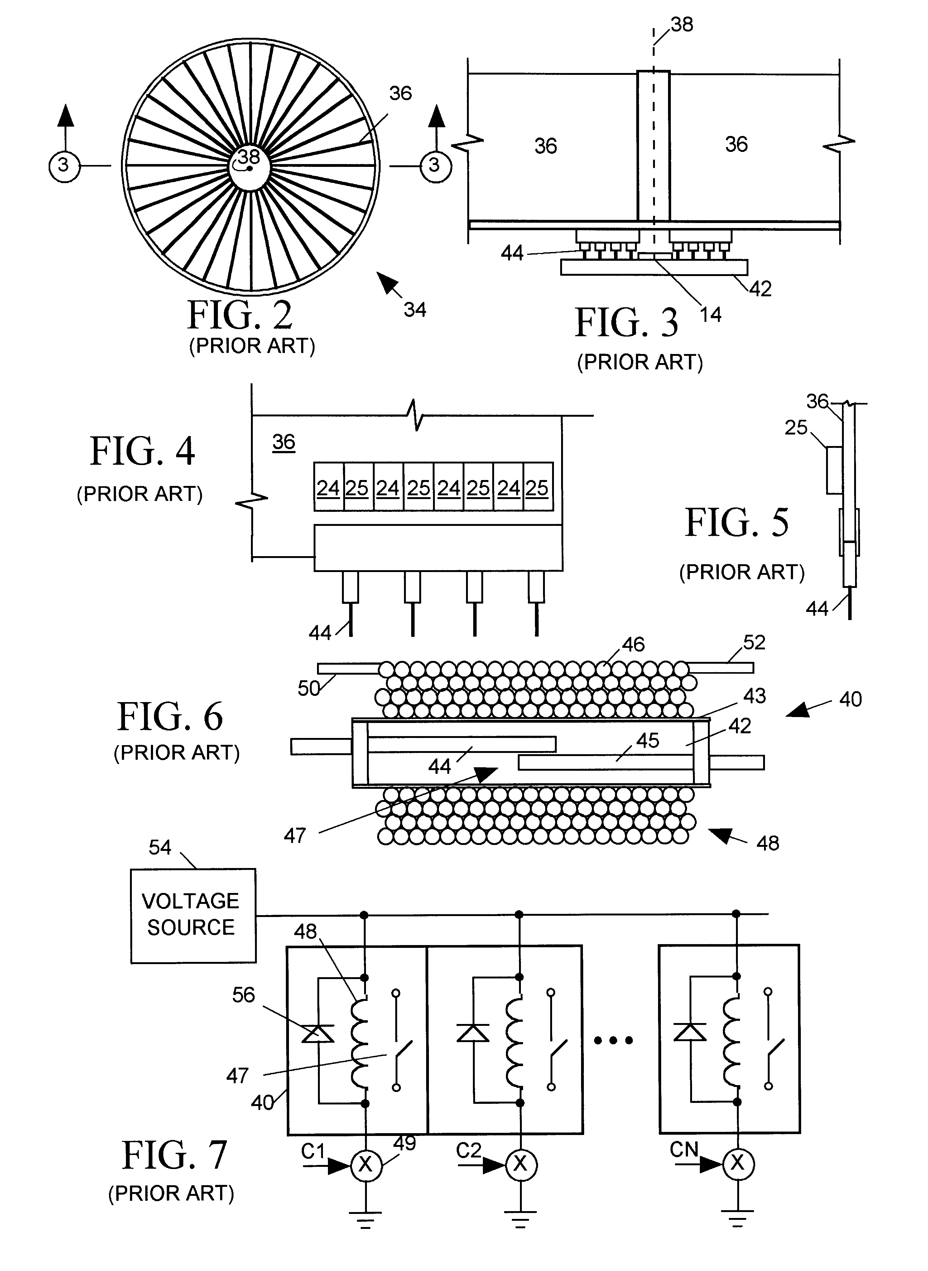 Low profile, current-driven relay for integrated circuit tester