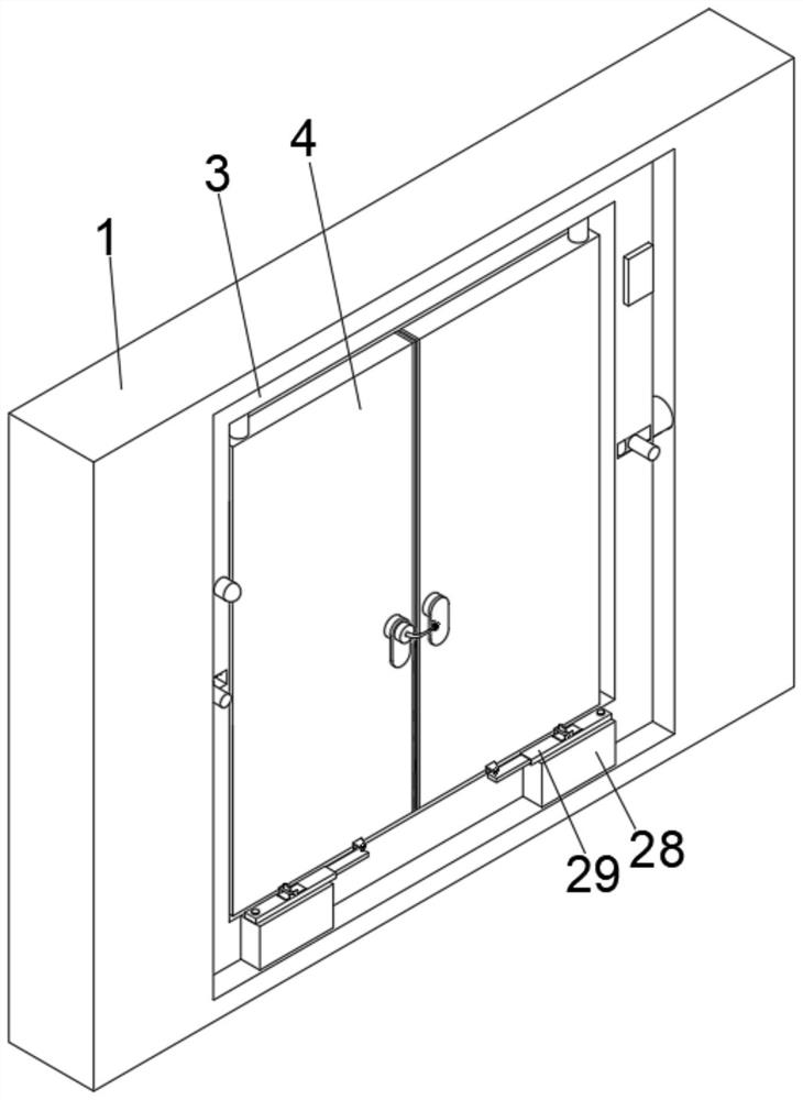 Plastic steel window with anti-theft mechanism