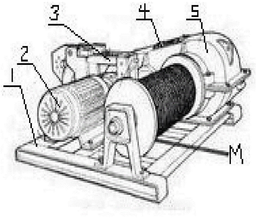 Novel power-traction soil-taking system and using method thereof