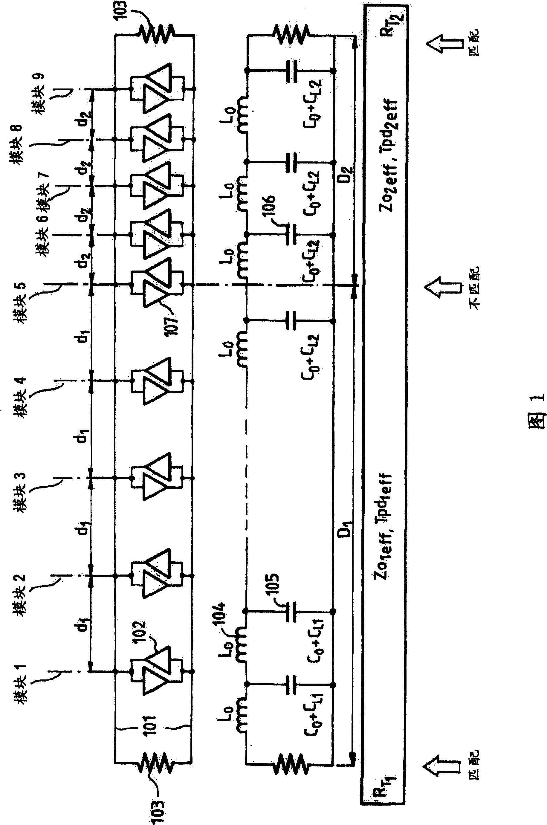 Bus type connection system for backplanes