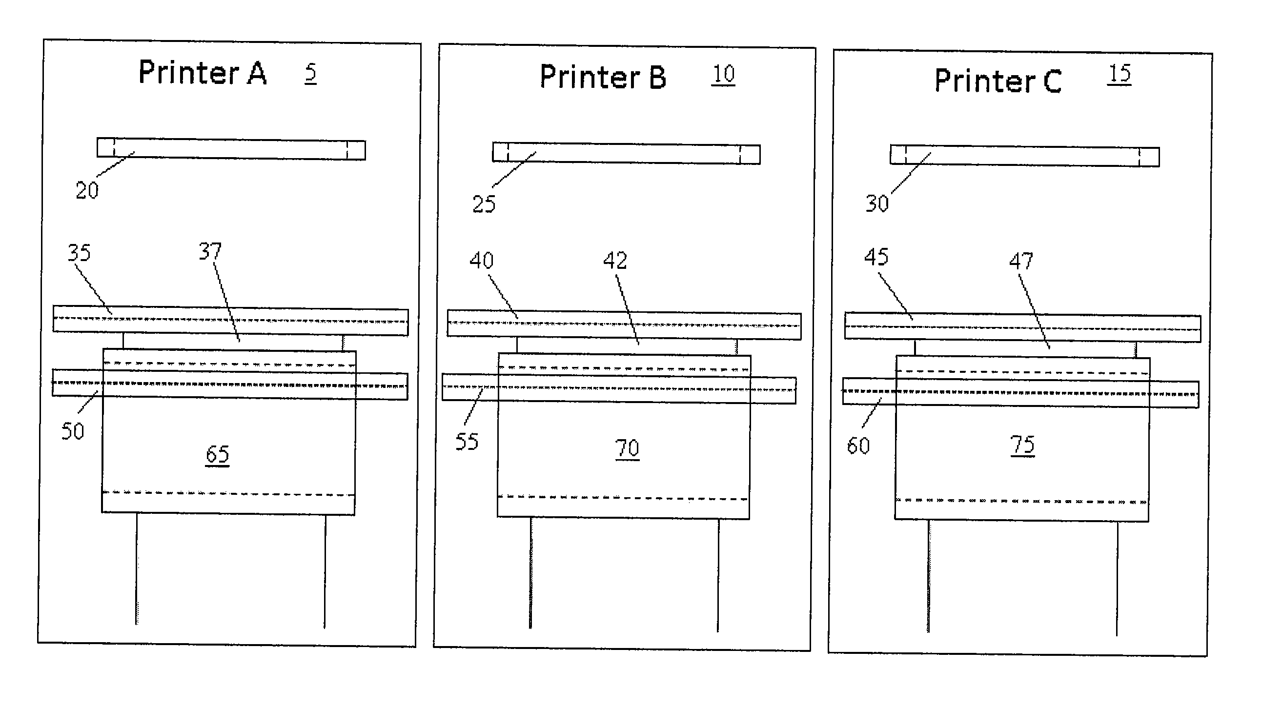 Vertically separated pass through conveyor system and method in surface mount technology process equipment