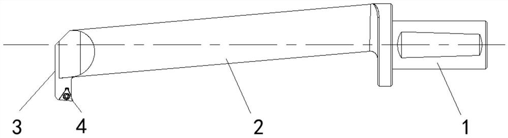 Inclined surface scraping method and inclined reverse surface scraping knife