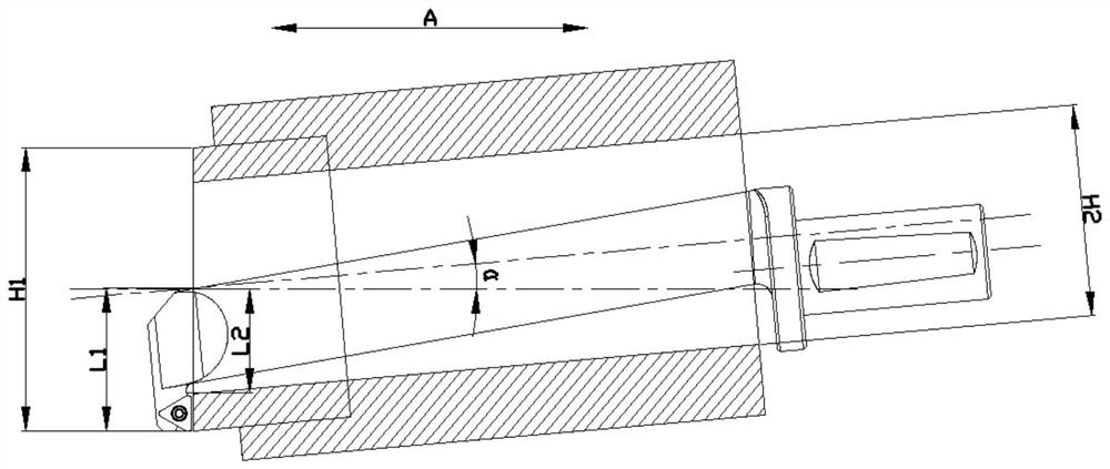 Inclined surface scraping method and inclined reverse surface scraping knife