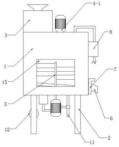 A kind of sand mixer with cleaning mechanism