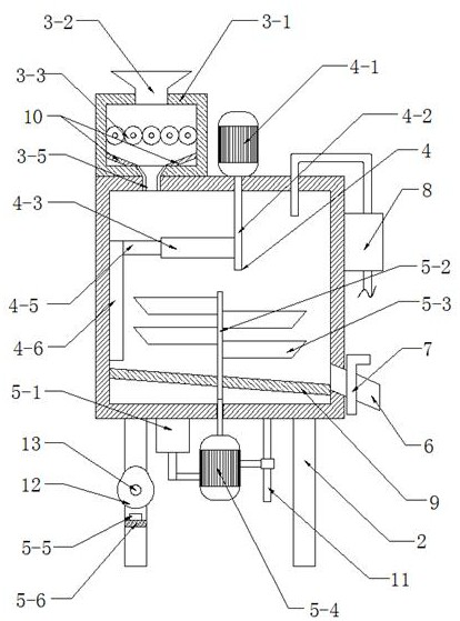 A kind of sand mixer with cleaning mechanism