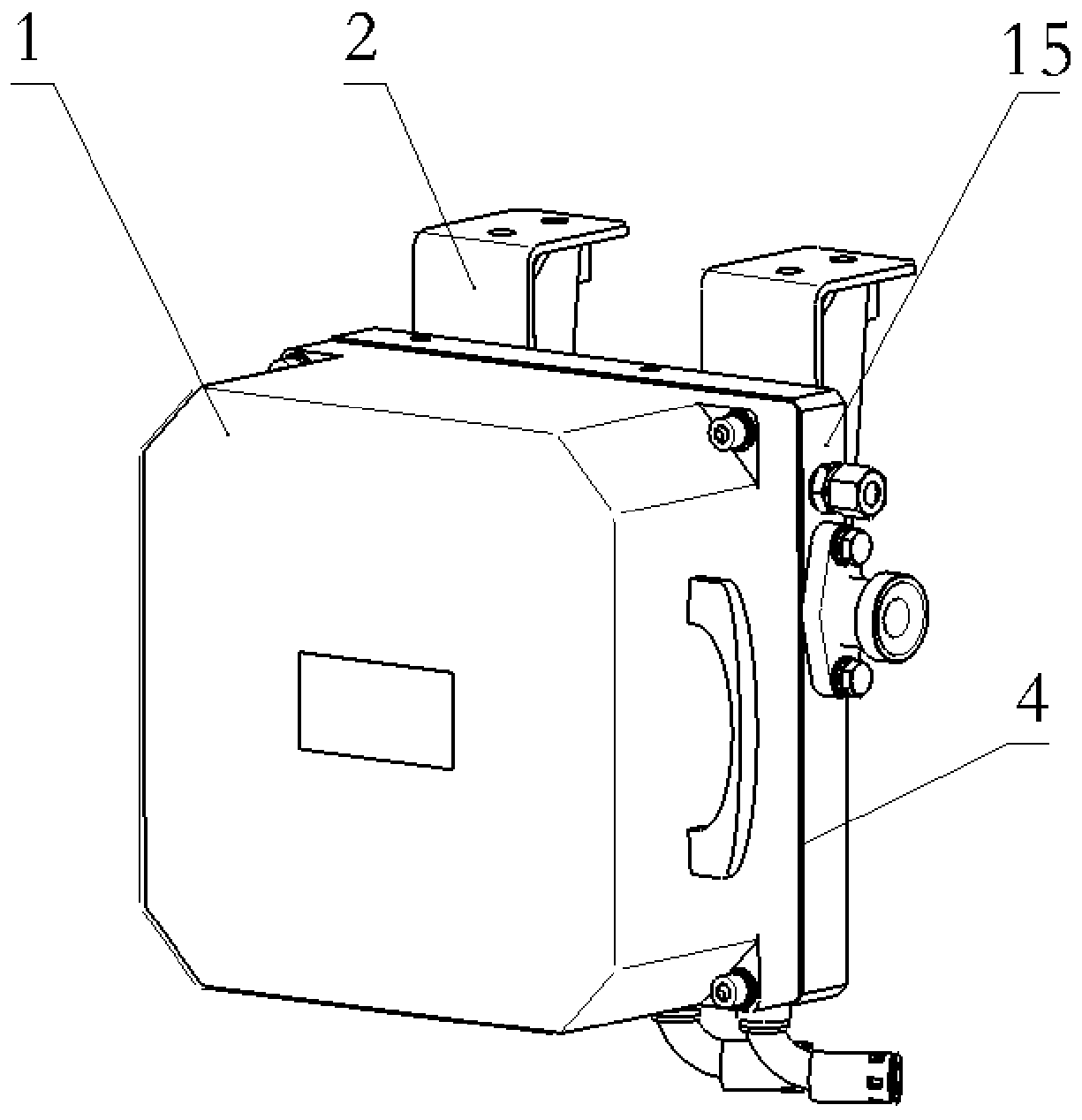 Pressure monitoring device for rail transit braking system