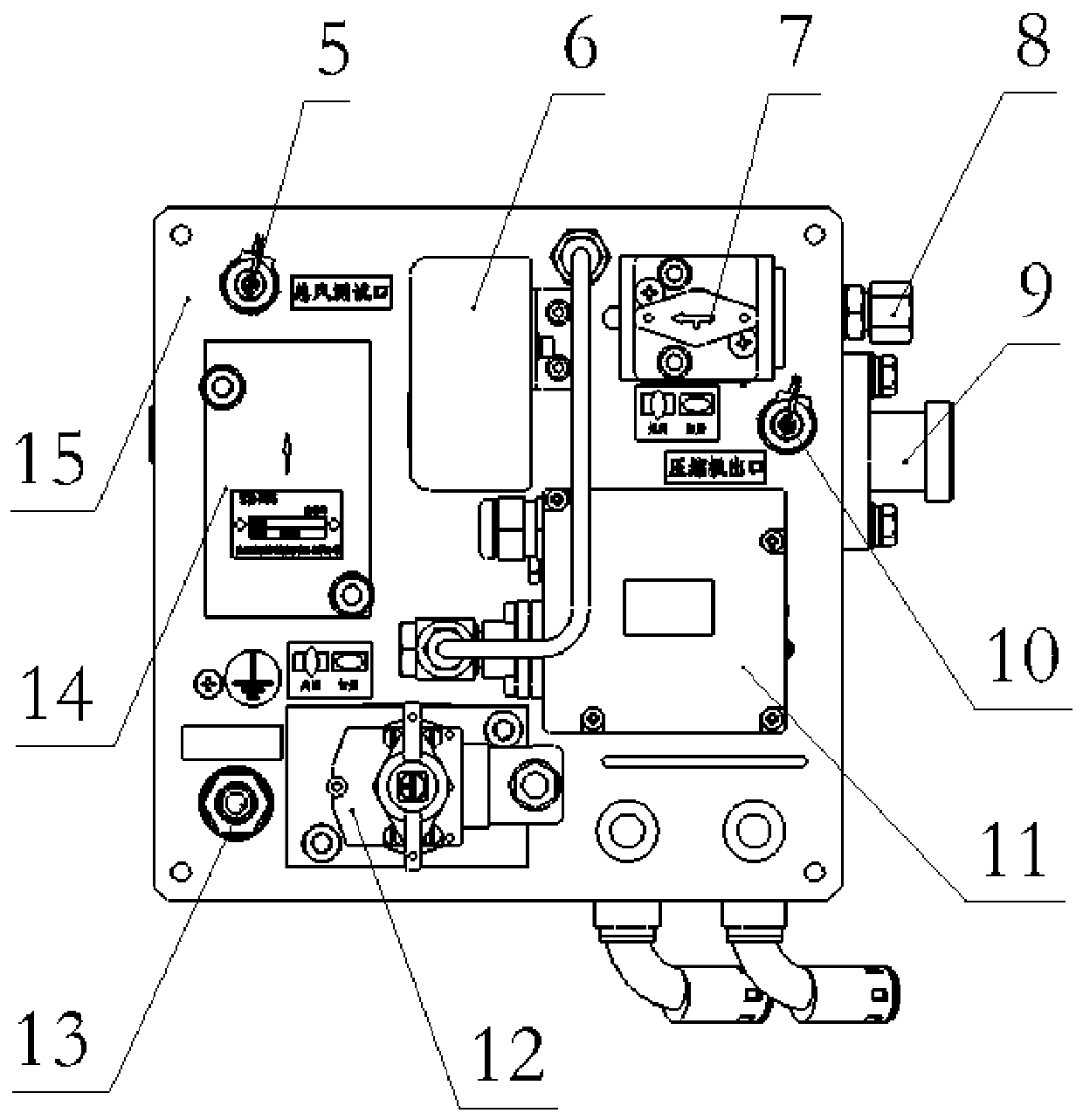 Pressure monitoring device for rail transit braking system