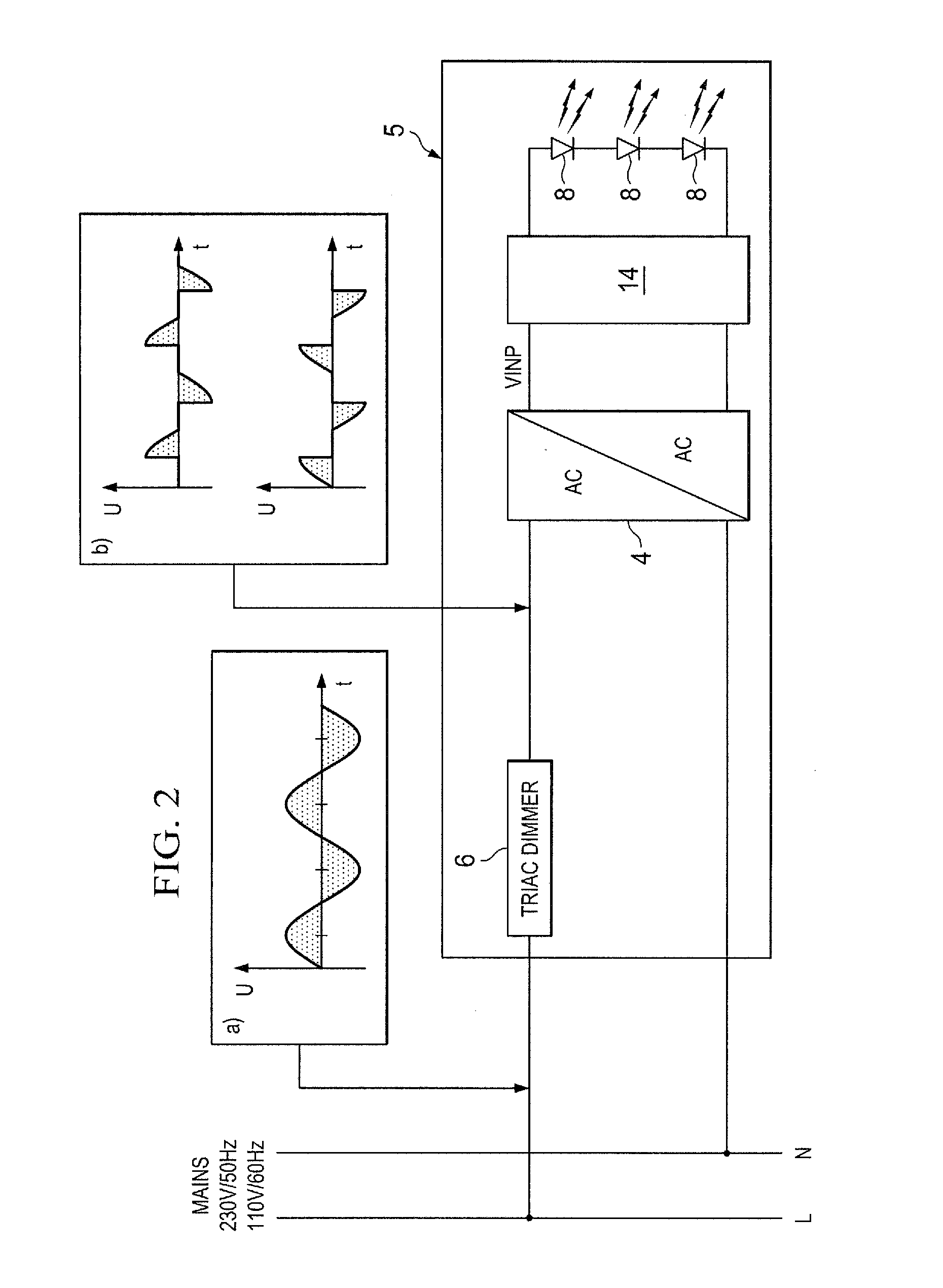 Lighting system, electronic device for a lighting system and method for operating the electronic device