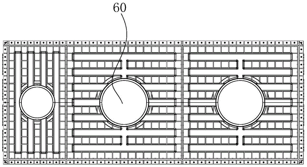 Plastic electric cable well with reinforced structure