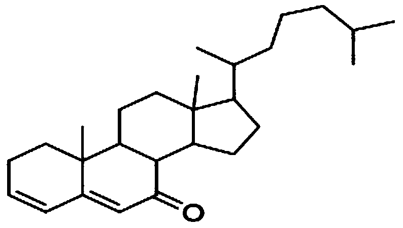 Method for extracting cholest-3,5-dien-7-one from Aspergillus niger by separation