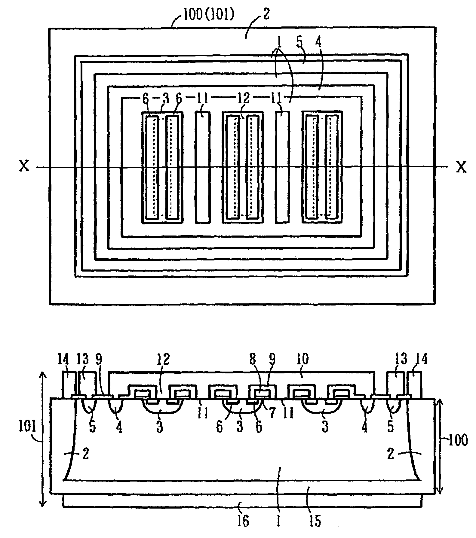 Semiconductor device, the method of manufacturing the same, and two-way switching device using the semiconductor devices
