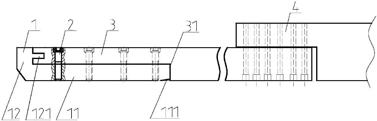 Stamping coke oven coal charging plate and coal charging device