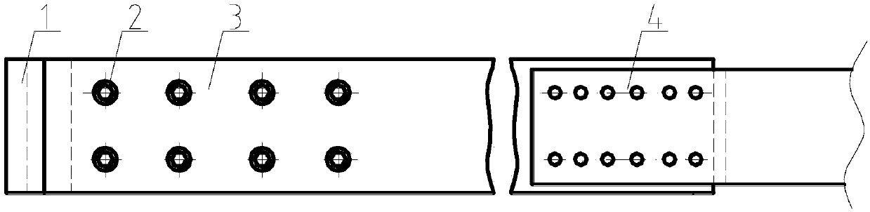 Stamping coke oven coal charging plate and coal charging device