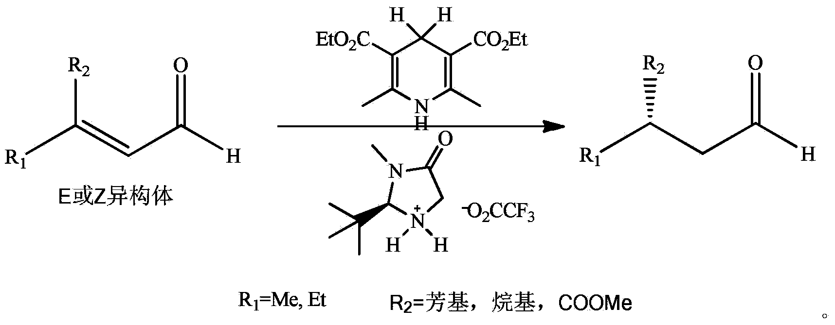 Asymmetric synthesis method of dextral citronellal