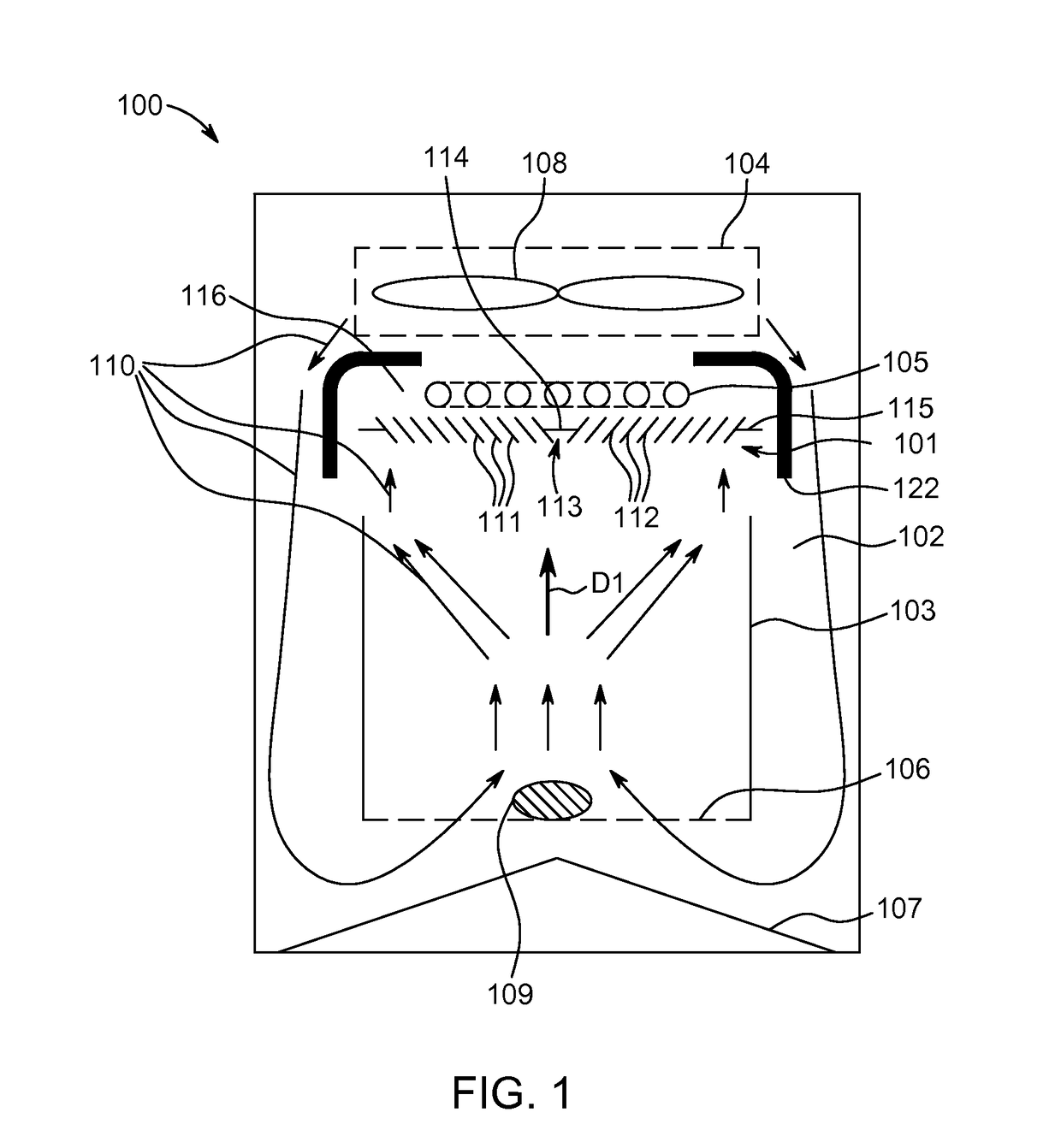 Shield for air-based fryer apparatus
