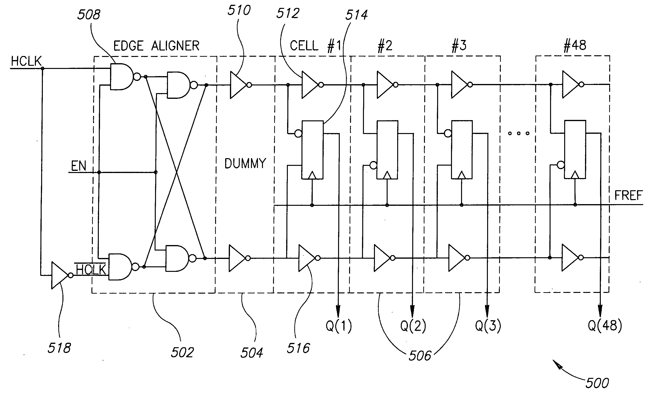 Circuit for high-resolution phase detection in a digital RF processor