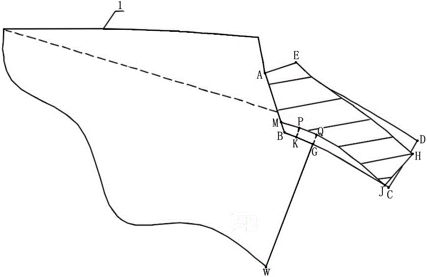 Pattern making method of western-style clothes collar