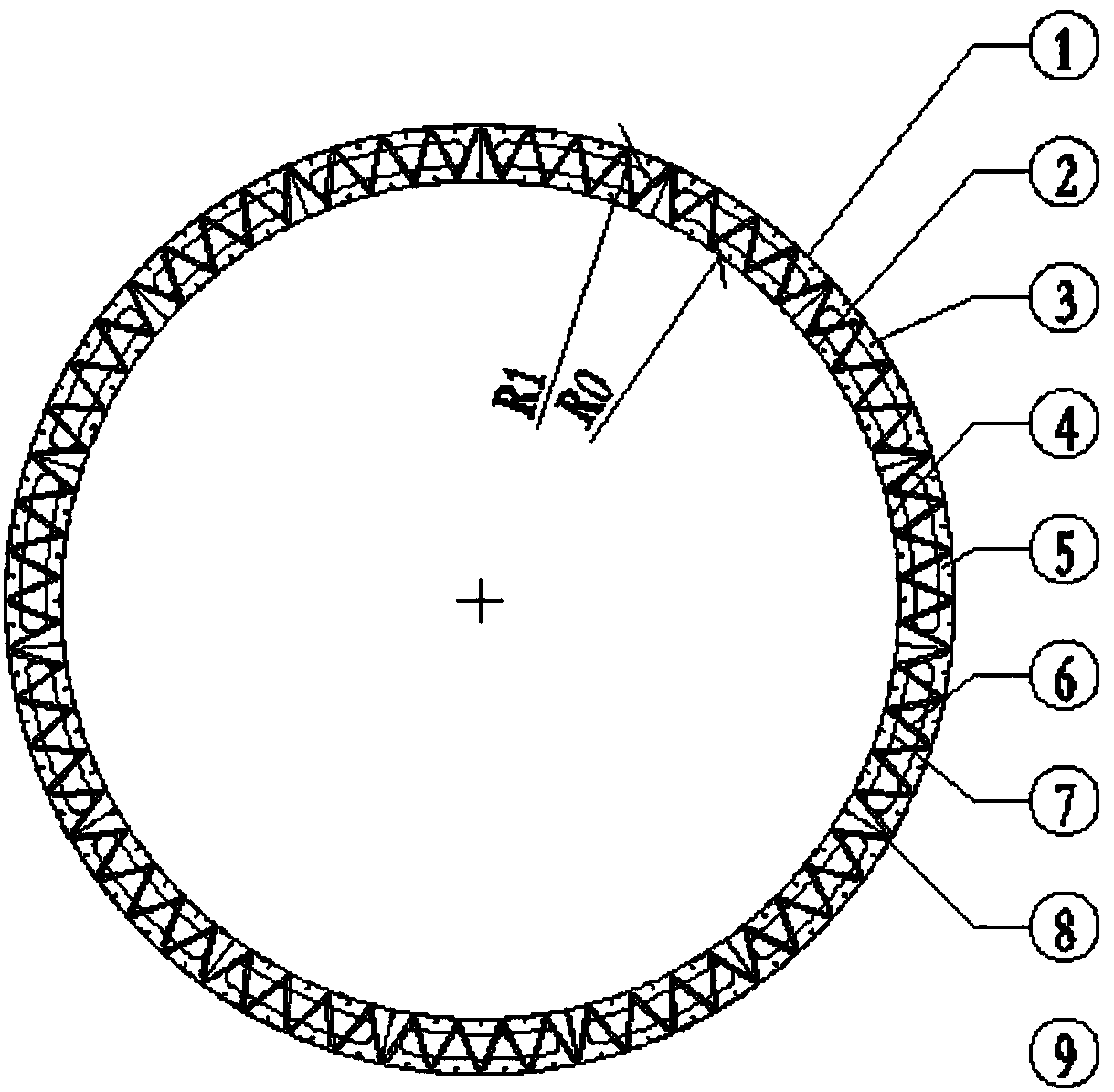 Parametrization design method for round double-wall steel cofferdam