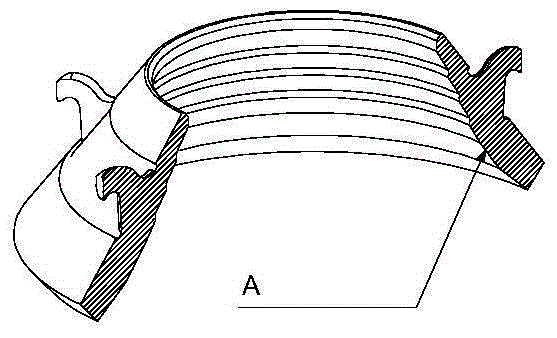 A rapid sequential solidification technology device for rolling high manganese steel wall castings