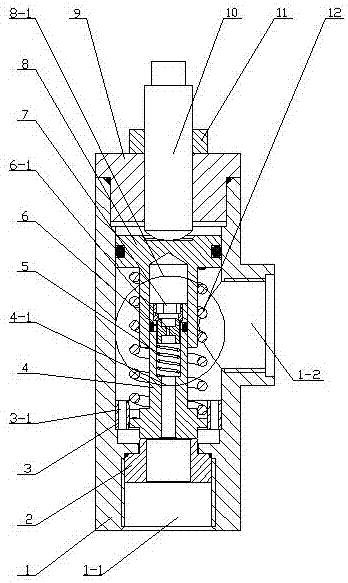 A sliding damping water hydraulic overflow valve for high pressure and large flow system