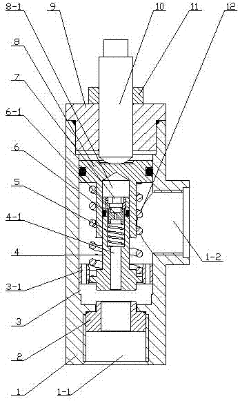 A sliding damping water hydraulic overflow valve for high pressure and large flow system