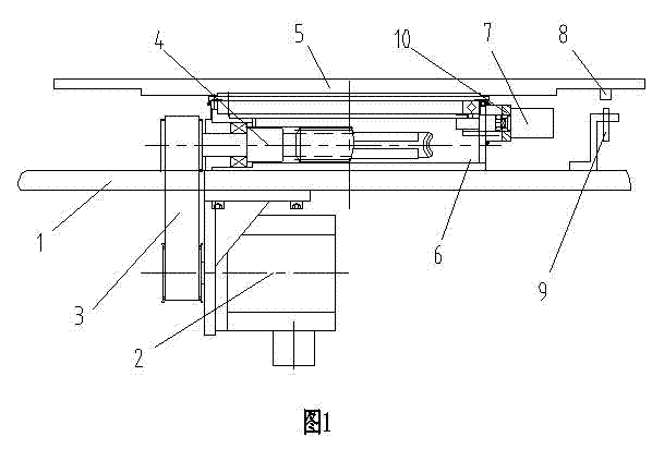 High-speed large-inertia thin numerical-control rotary indexing table without positioning by rising