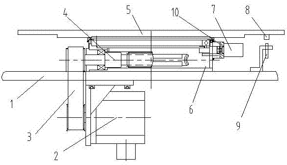 High-speed large-inertia thin numerical-control rotary indexing table without positioning by rising