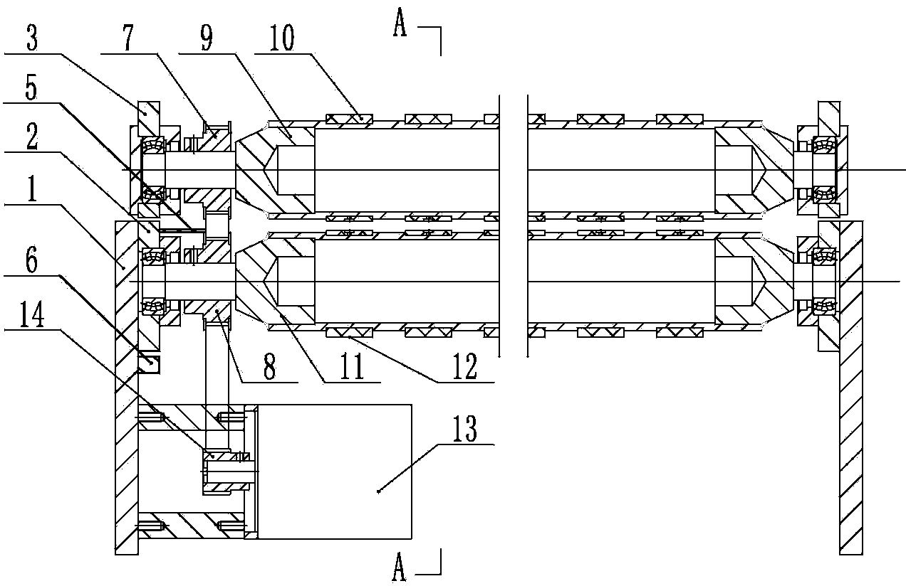 Discharging buffering device for paper products after high-speed cutting