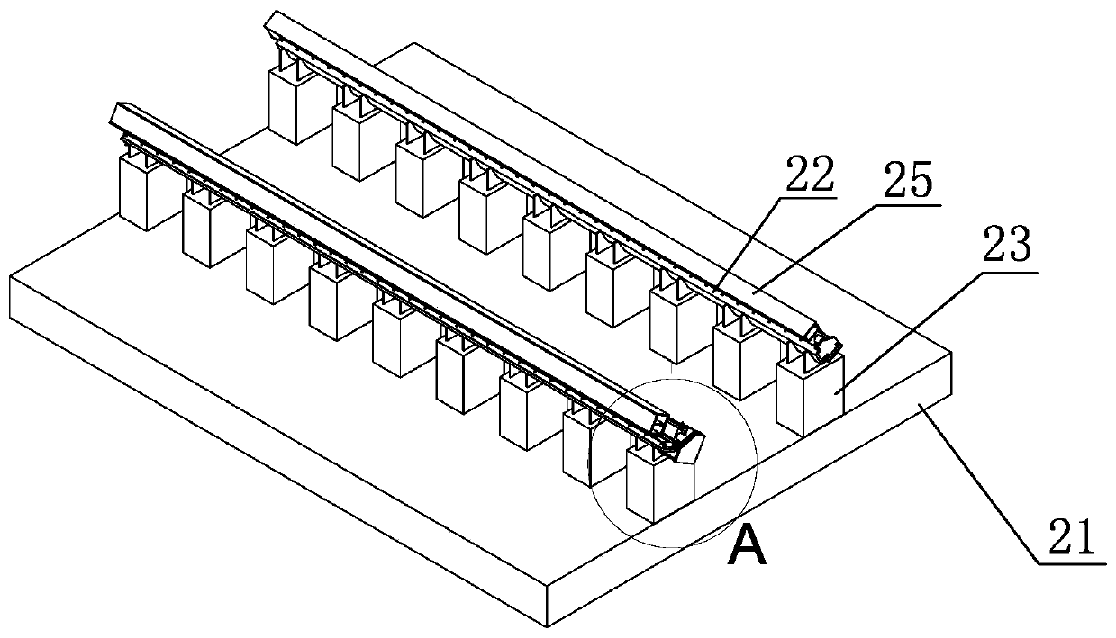 A multi-ring segment tunnel test unit synchronous transport system and method